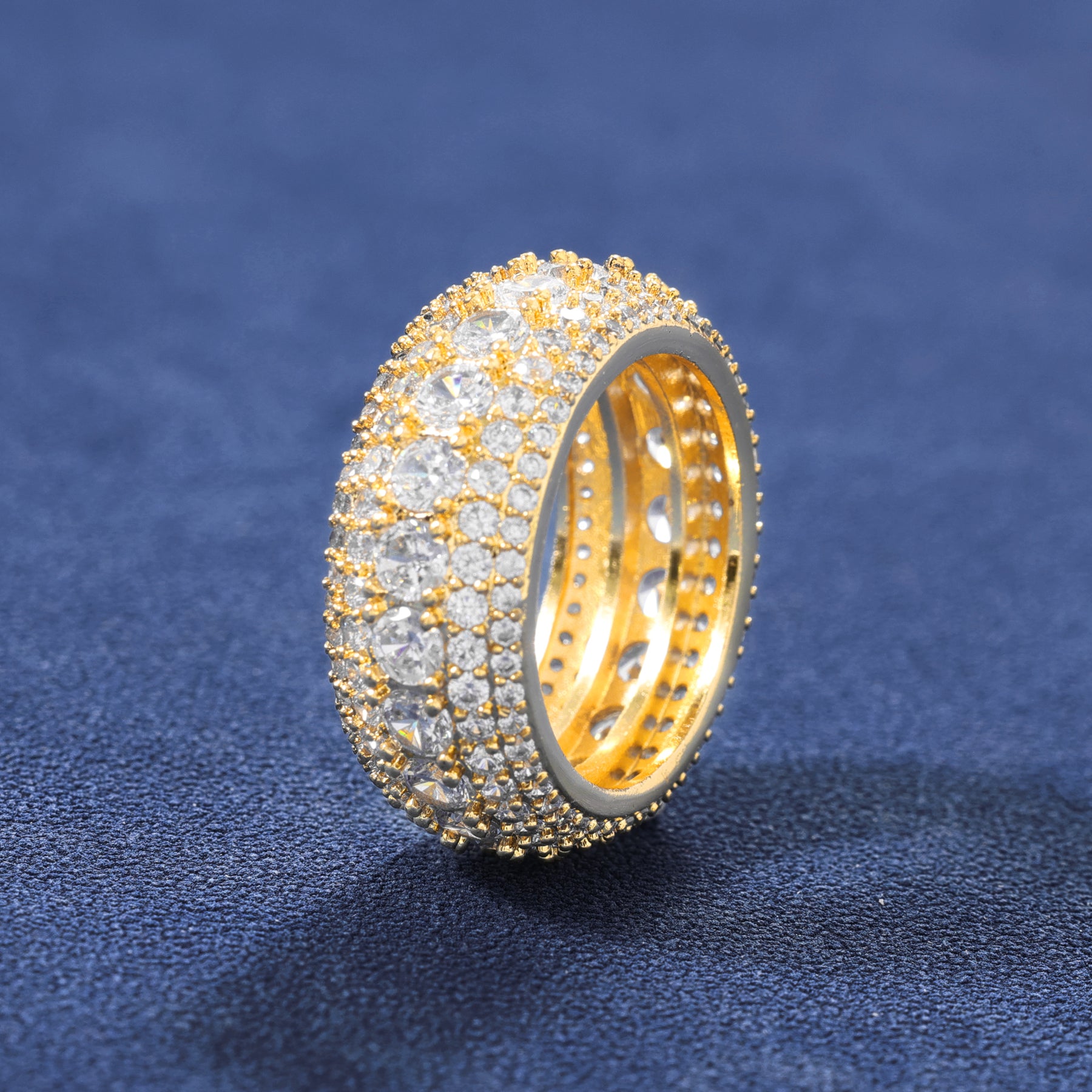 LAYERED DIAMOND RING - GOLD