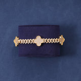 CUBAN CLOVER BRACELET - GOLD