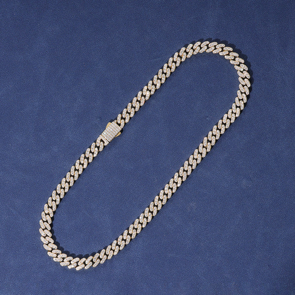 8MM ICED CUBAN CHAIN - GOLD