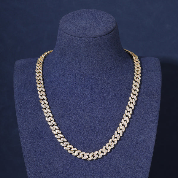 8MM ICED CUBAN CHAIN - GOLD