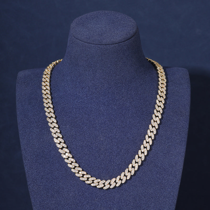 8MM ICED CUBAN CHAIN - GOLD