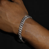 10MM DIAMOND PRONG LINK CHAIN & BRACELET SET