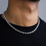 5MM ROPE CHAIN - WHITE GOLD