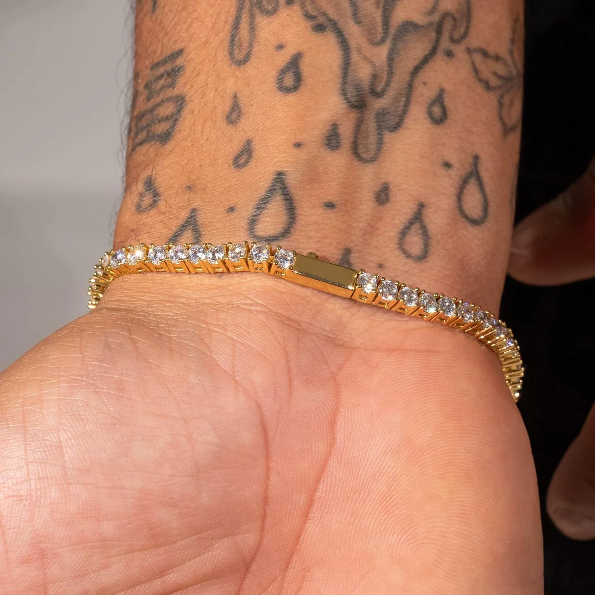 3MM TENNIS BRACELET - GOLD