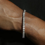 5MM MOISSANITE TENNIS BRACELET - 925 SILVER - VVS1