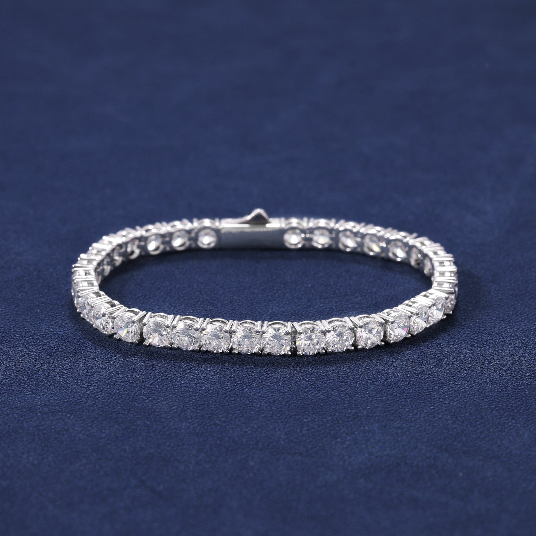 5MM TENNIS BRACELET - WHITE GOLD