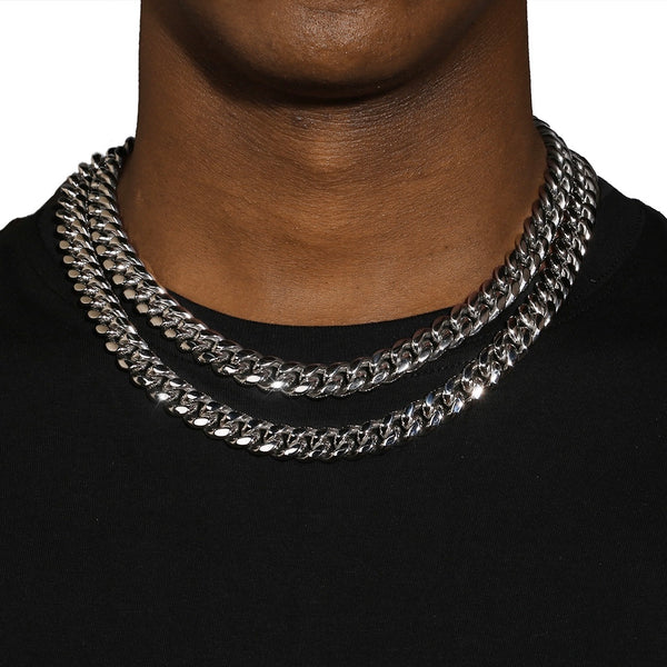 12MM CUBAN LINK CHAIN & BRACELET SET