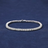 3MM TENNIS BRACELET - WHITE GOLD