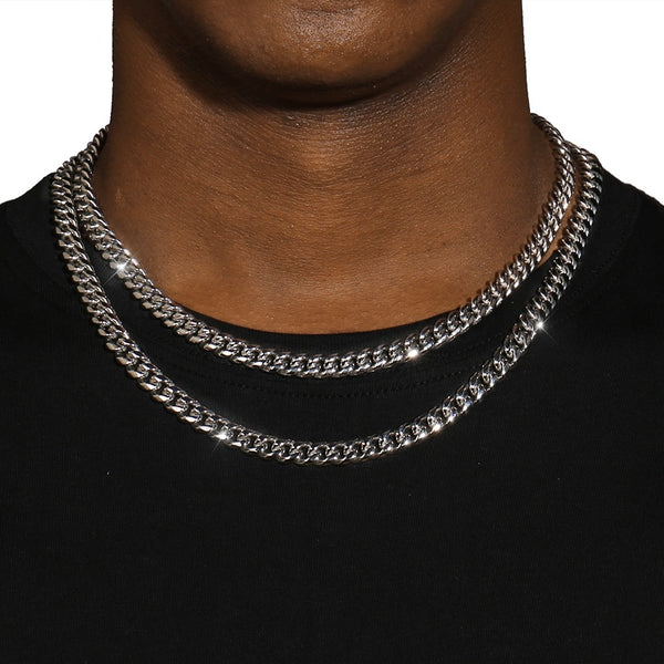 8MM CUBAN LINK CHAIN & BRACELET SET