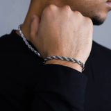 5MM ROPE BRACELET - WHITE GOLD