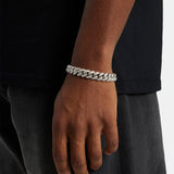 12MM MOISSANITE CUBAN LINK BRACELET - 925 SILVER - VVS1