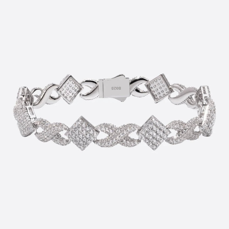 MOISSANITE INFINITY BRACELET - 925 SILVER - VVS1