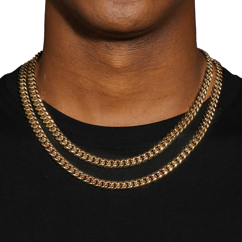 8MM CUBAN LINK CHAIN - GOLD