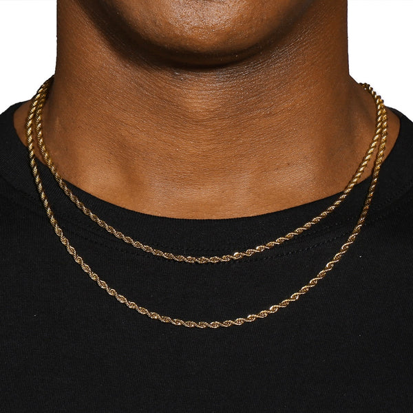 3MM ROPE CHAIN - GOLD