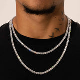 5MM TENNIS CHAIN - WHITE GOLD