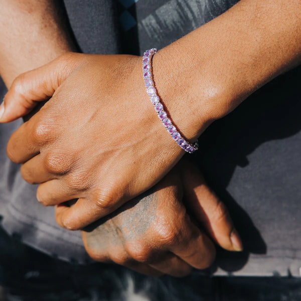 4MM PURPLE TENNIS BRACELET