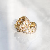 DIAMOND PRONG RING - GOLD