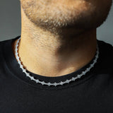 3MM HONEYCOMB CHAIN – WHITE GOLD