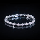 3MM HONEYCOMB BRACELET – WHITE GOLD