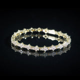 3MM HONEYCOMB BRACELET – GOLD