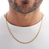 3MM FIGARO CHAIN - GOLD