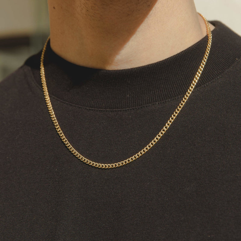 3MM CUBAN CHAIN - GOLD