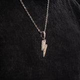 LIGHTNING PENDANT - WHITE GOLD