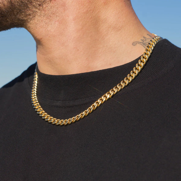 8MM CUBAN LINK CHAIN - GOLD